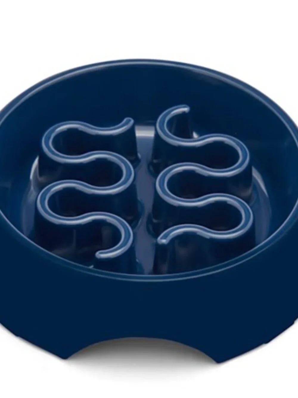 Slow Feeder Pet Bowl Navy Blue 7